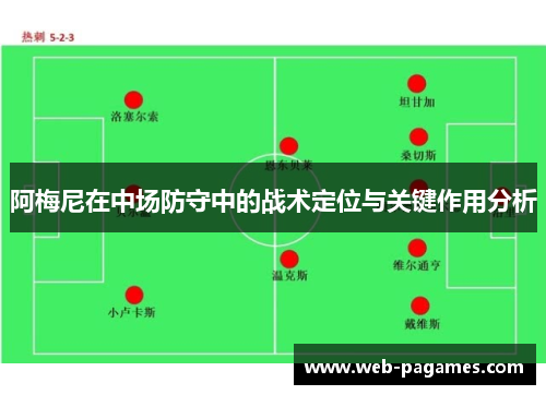 阿梅尼在中场防守中的战术定位与关键作用分析